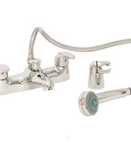 BARRA DECK MOUNTED BATH SHOWER MIXER & SHOWER KIT