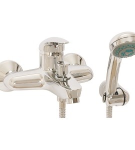 BARRA WALL MOUNTED BATH SHOWER MIXER & SHOWER KIT