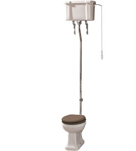 DUNBAR DUAL FLUSH HIGH LEVEL WC PAN