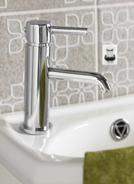 ELGIN CLOAKROOM MONO BASIN MIXER WITH UNSLOTTED PUSH WASTE