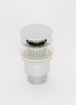 LUXURY PUSH BUTTON WASHBASIN WASTE UNSLOTTED