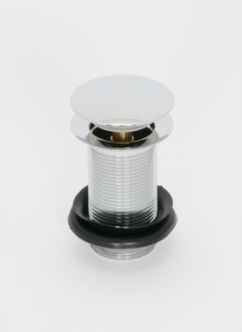ASP PUSH BUTTON BASIN WASTE UNSLOTTED