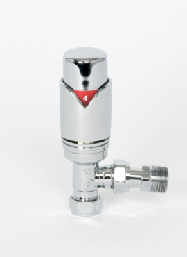 BUTE TOWEL WARMER THERMOSTATIC RADIATOR VALVE - ANGLED
