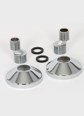 STANDARD SHOWER / BATH MIXER WALL FIXINGS (PAIR)