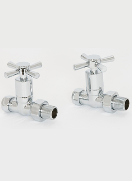 ASP CROSS HEAD TOWEL WARMER  RADIATOR VALVE - STRAIGHT