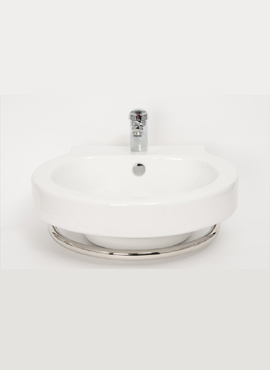 TAY 510 RING WALL MOUNTED BASIN & TOWEL RAIL