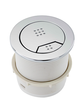 WYE ROUND PNEUMATIC PUSH BUTTON
