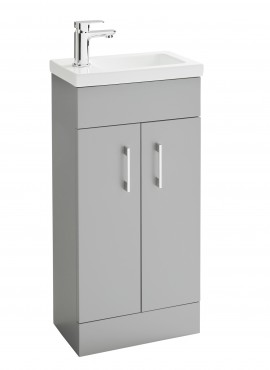 LOMOND 400 FLOOR STANDING SLIM 2-DOOR UNIT WITH BASIN