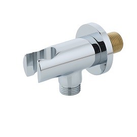 ROUND SHOWER WALL OUTLET & HANDSET HOLDER