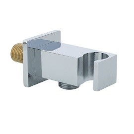 SQUARE SHOWER WALL OUTLET & HANDSET HOLDER