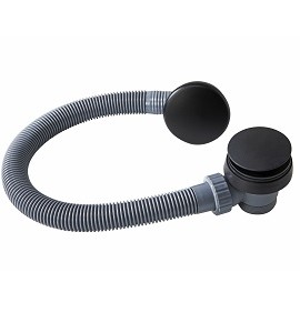BLACK EASY CLEAN PUSH BUTTON BATH WASTE