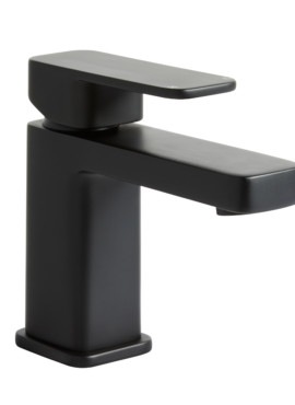 FIFE BLACK MONO BASIN MIXER & PUSH WASTE