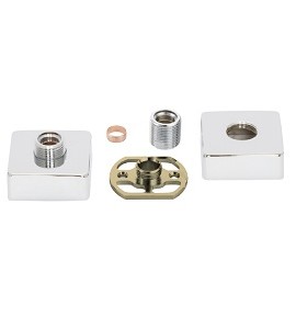 STAINLESS STEEL SQUARE SHOWER FIXING BRACKETS