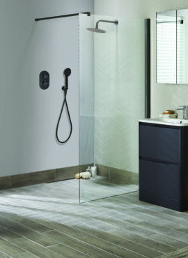 TALLA 8MM SHOWER SCREENS & ACCESSORIES - BLACK FINISH
