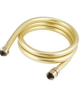 SMOOTH SHOWER HOSE - BRUSHED BRASS FINISH