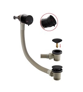 SELKRIK BLACK OVERFLOW BATH FILLER