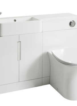 LEWIS 1100MM SLIM SEMI RECESSED COMBINATION SET