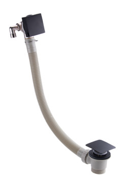 BLACK COMBI FILLER (SQUARE) CLICK WASTE & OVERFLOW
