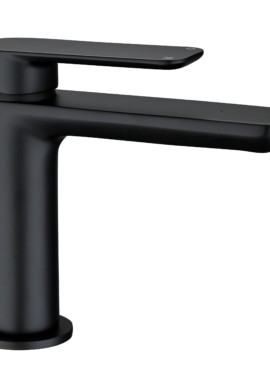 RONA BLACK MONO BASIN MIXER & PUSH WASTE