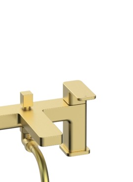 FIFE BRUSHED BRASS BATH SHOWER MIXER & SHOWER KIT