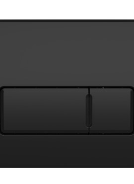 STORR SQUARE DUAL FLUSH PLATE BLACK