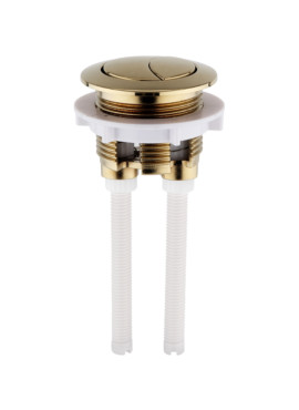 BRUSHED BRASS PUSH BUTTON FOR CLOSE COUPLE CISTERNS